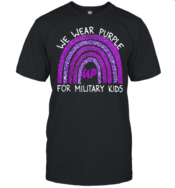 we wear purple up for military kids military child month shirt Classic Men's T-shirt