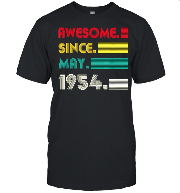 Awesome Since May 1954 67th Birthday 67Years Old Boy shirt