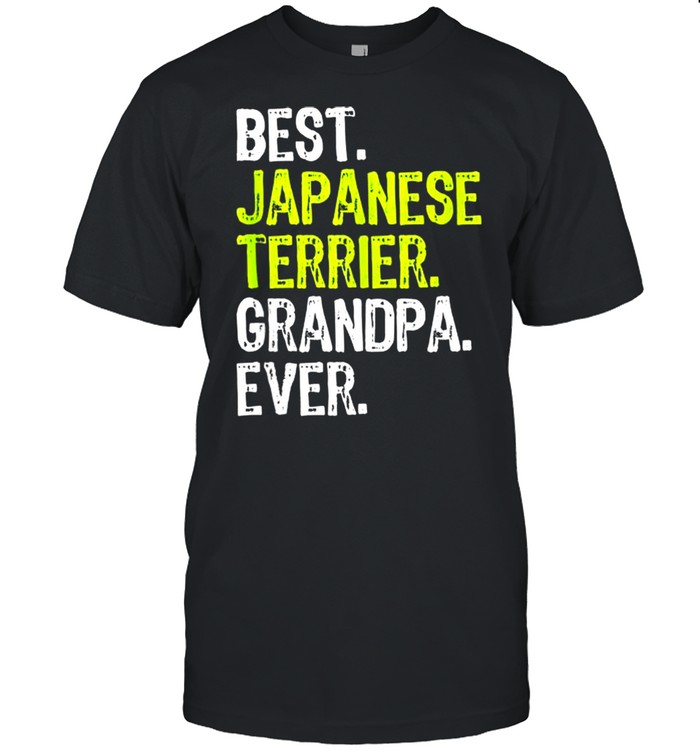 Best Japanese Terrier Grandpa Ever Dog shirt