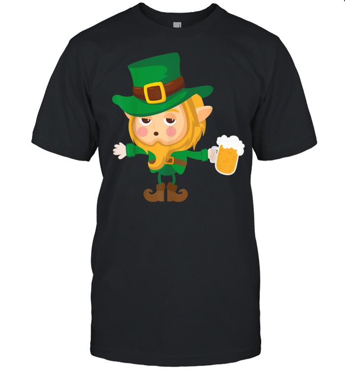 Cute Drunk Elf On Cool St. Patrick’s Day For shirt Classic Men's T-shirt