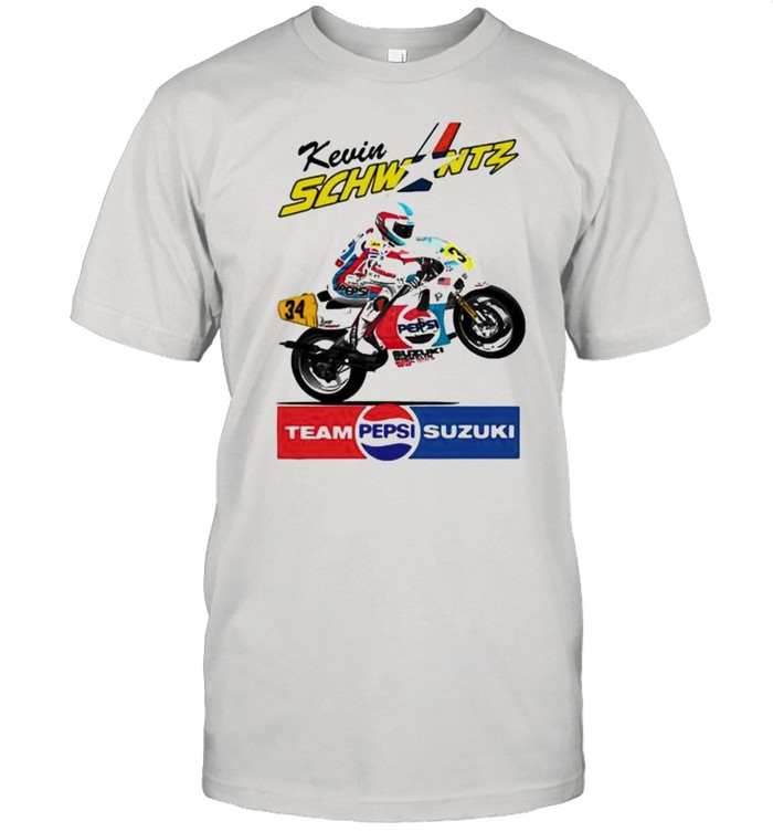 Kevin Schwantz Team Pepsi Suzuki World Champion Motorcycle Shirt