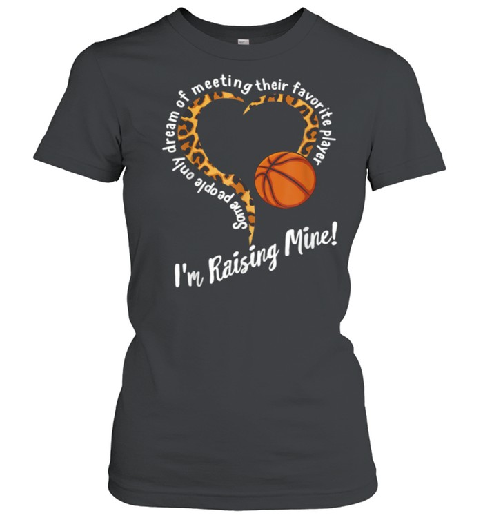 Gift for mom mother dayBasketball MomLeopard shirt Classic Women's T-shirt