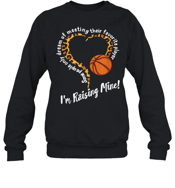 Gift for mom mother dayBasketball MomLeopard shirt Unisex Sweatshirt