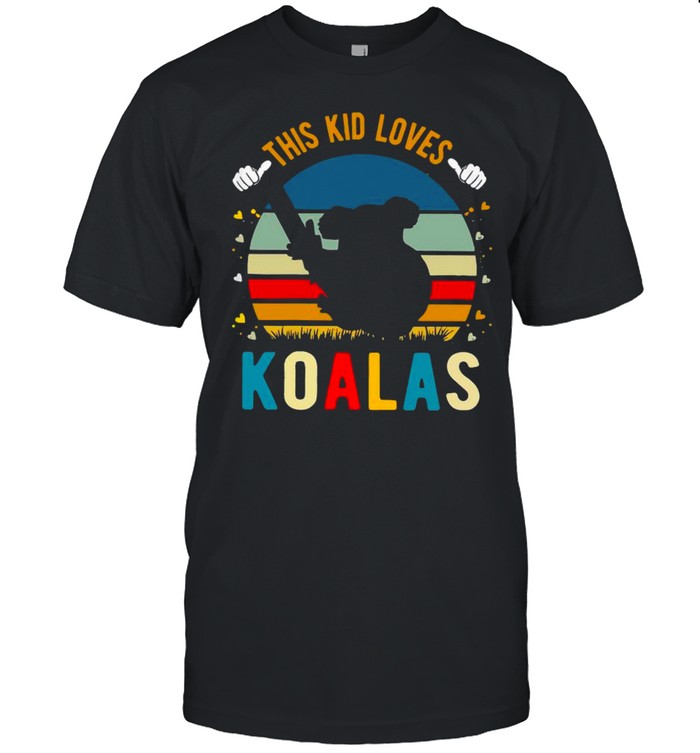 This Kid Loves Koalas Vintage Retro shirt Classic Men's T-shirt