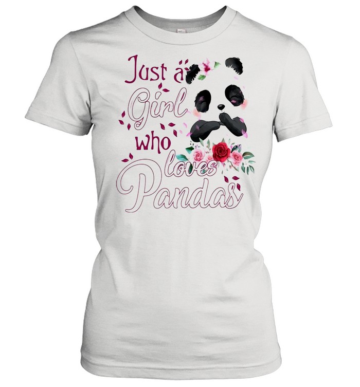 Just A Girl Who Loves Pandas T-shirt Classic Women's T-shirt