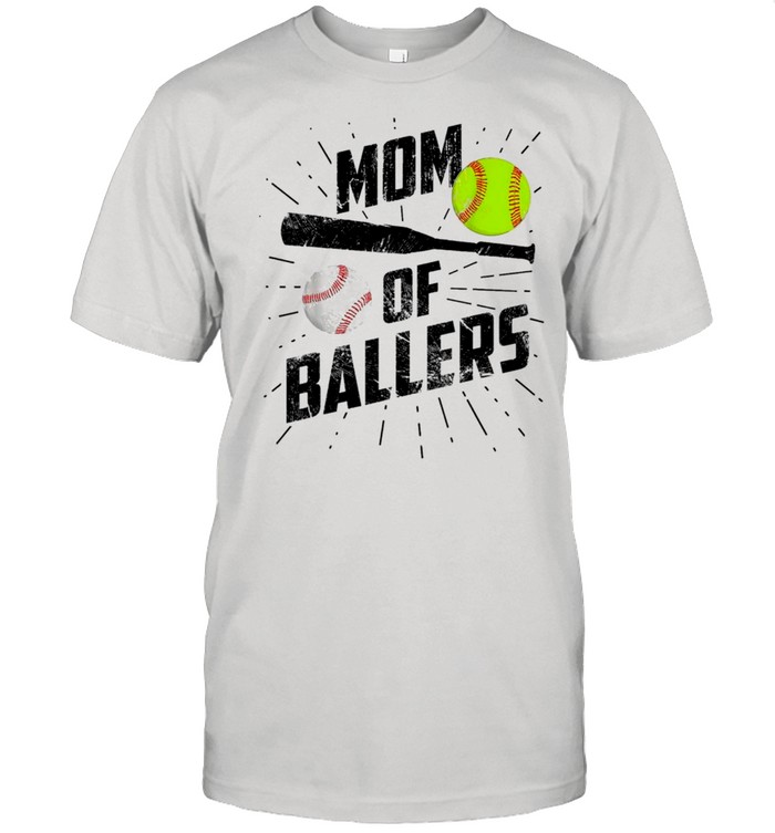 Mom Of Ballers Funny Baseball Softball Game Mothers Day Classic shirt