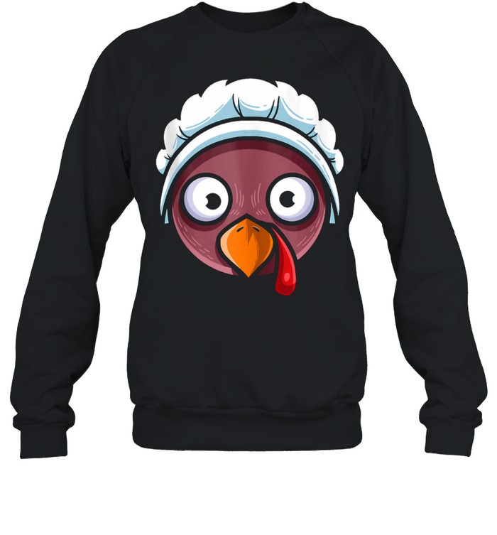 Turkey Girl Pilgrim Thanksgiving Lazy Holiday Costume shirt Unisex Sweatshirt