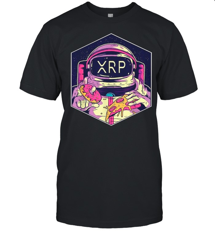 XRP Symbol Crypto Currency To The Moon Astronaut shirt