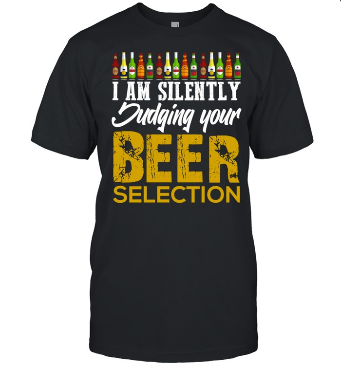 Funny Craft Beer Drinking Silently Judging Beer Snob shirt Classic Men's T-shirt