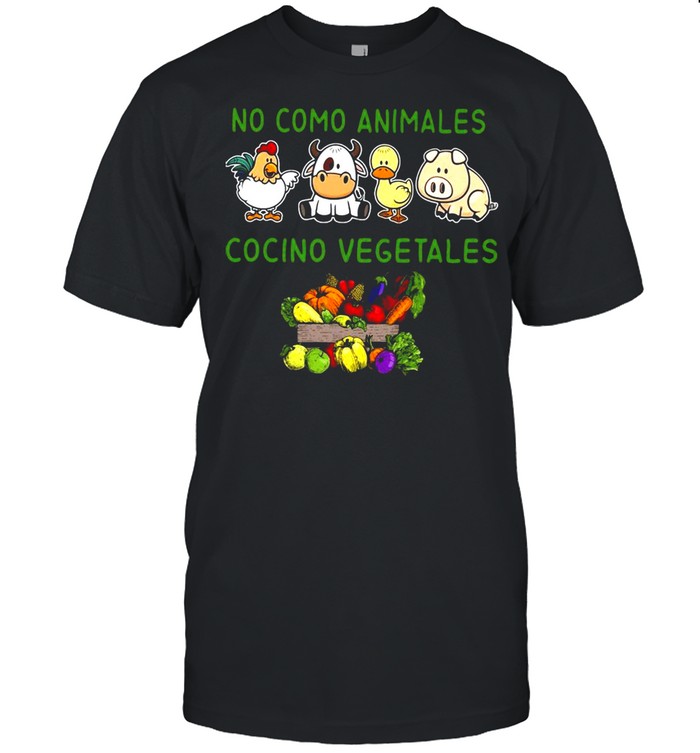No Como Animales Cocino Vegetales T-shirt Classic Men's T-shirt