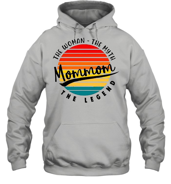 Retro Vintage Momom The Woman The Myth And The Legend  Unisex Hoodie