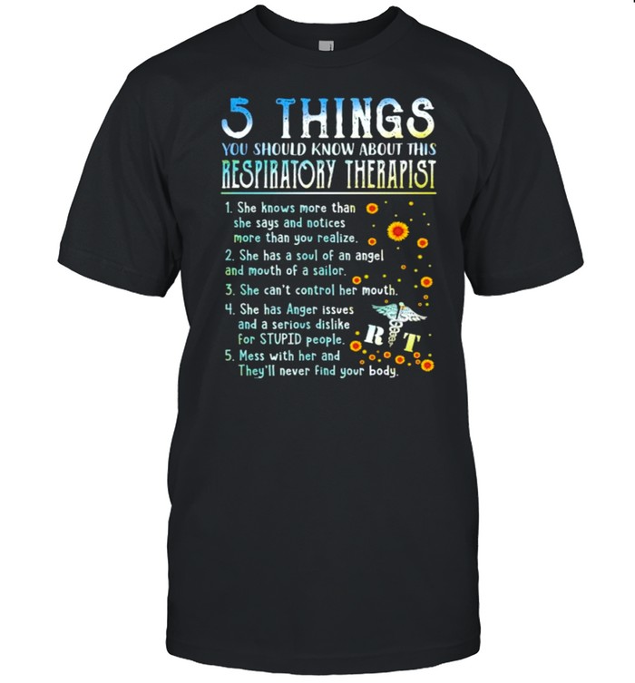 5 things you should know about this respiratory therapist shirt Classic Men's T-shirt