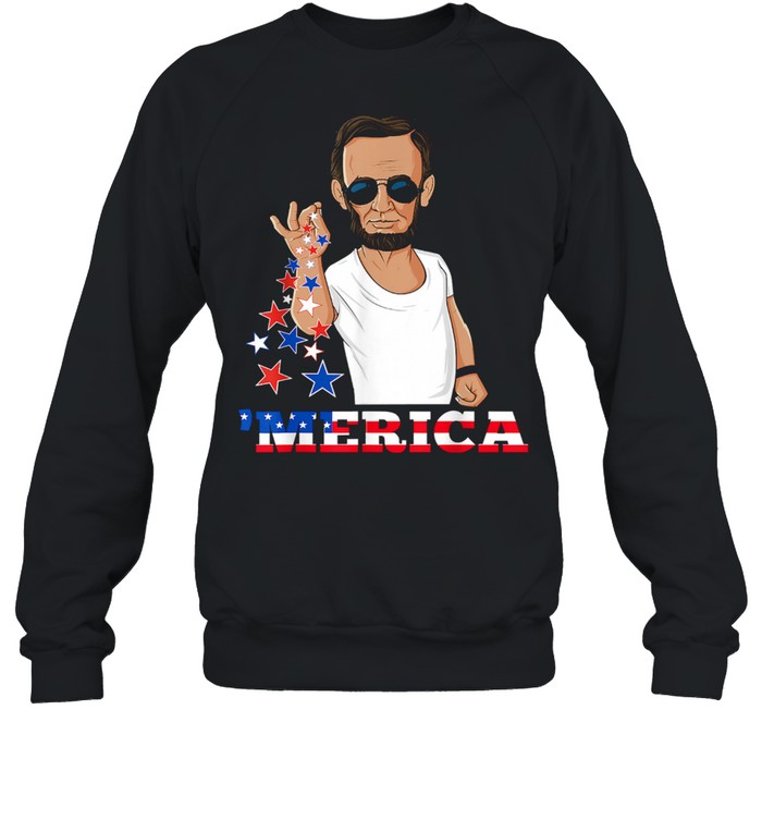 Abraham Lincoln 4th Of July Merica Unisex Sweatshirt
