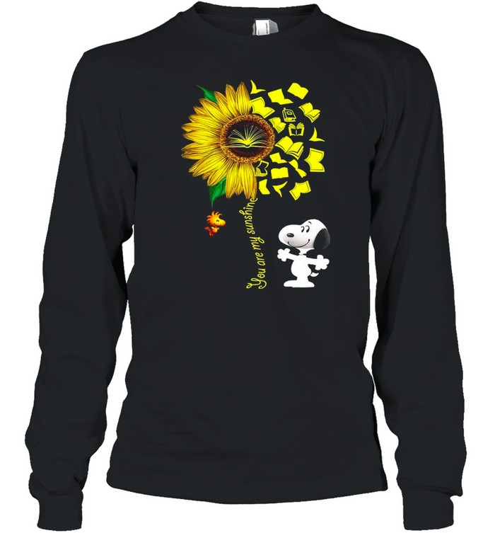Snoopy And Woodstock You Are My Sunshine Sunflower shirt Long Sleeved T-shirt
