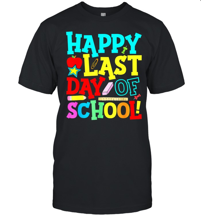 Happy Last Day Of School Teacher Boys Girls  shirt Classic Men's T-shirt