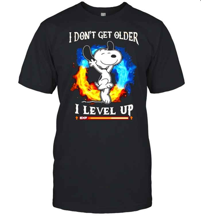 I Don’t Get Older I Level Up Snoopy Shirt