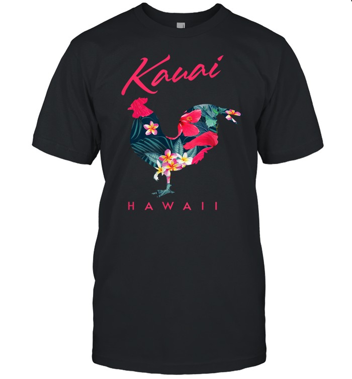 Kauai Hawaii Flower Hibiscus Chicken Souvenir shirt Classic Men's T-shirt