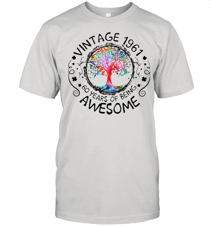 Vintage 1961 60 Years Of Being Awesome  Classic Men's T-shirt
