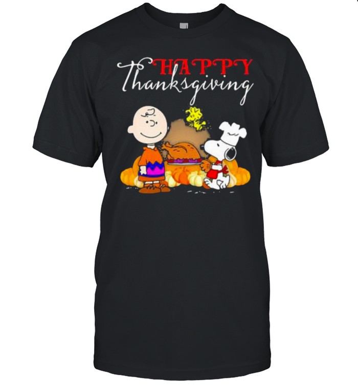 Happy Thanksgiving Halloween Snoopy Charlie Shirt