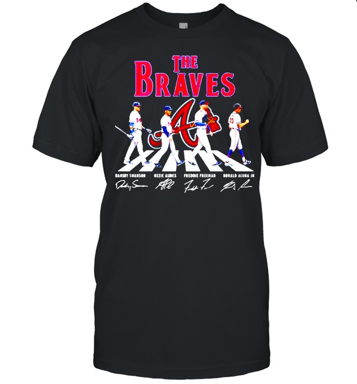 The Atlanta Braves abbey road signatures shirt