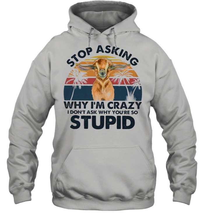 Goat You are so stupid gift for you shirt Unisex Hoodie