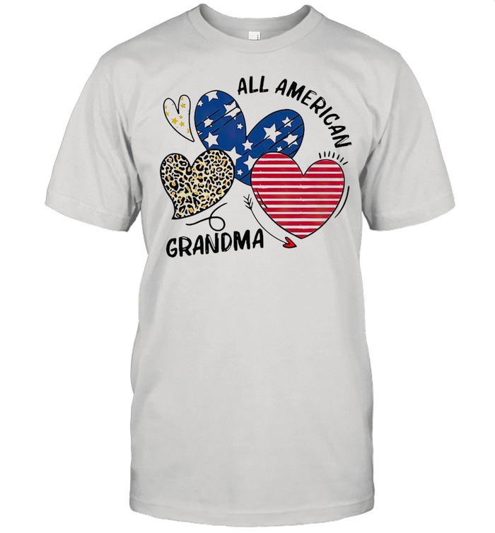 Heart All American Grandma T-shirt