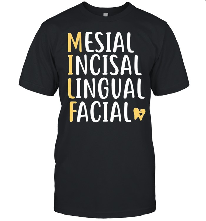 mesial incisal lingual facial shirt