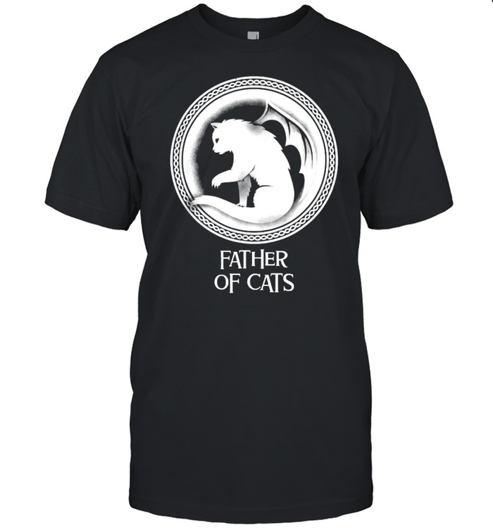 Father of Cats Funny Dad T-Shirt