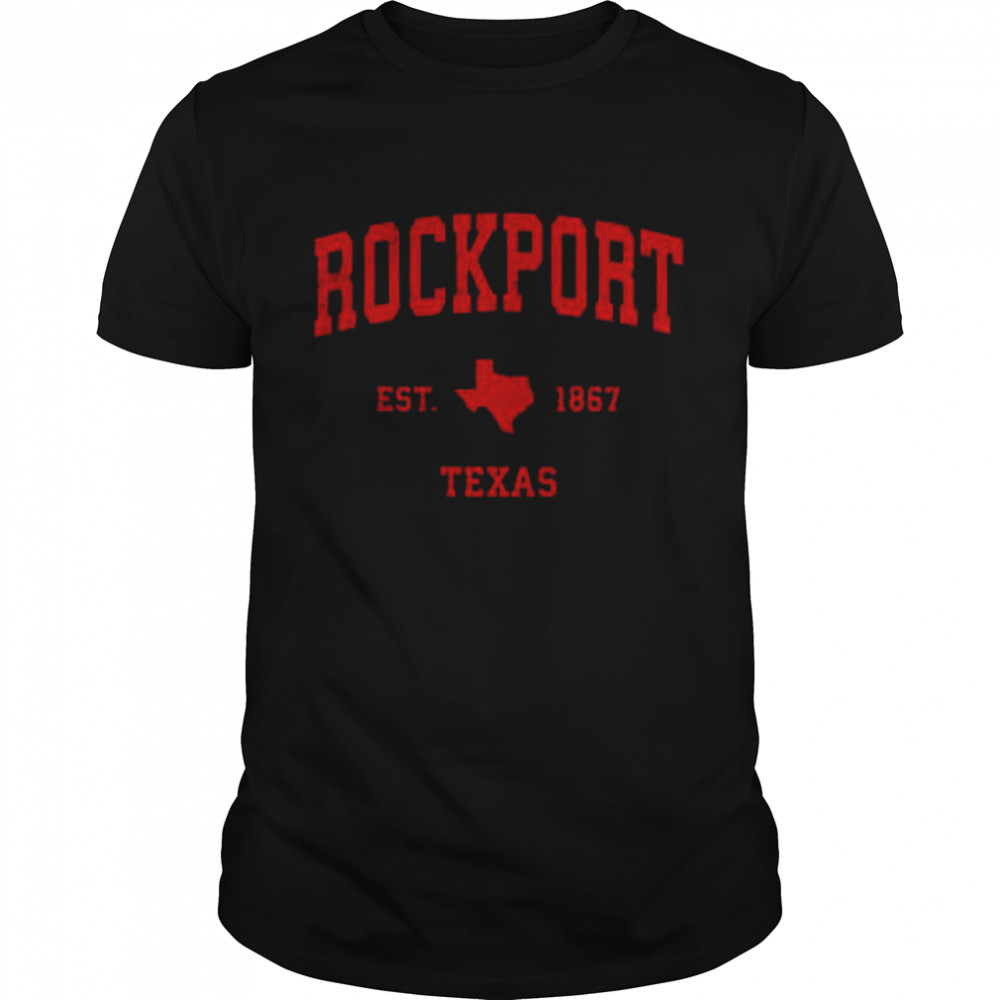 Rockport Texas TX Est 1867 Vintage Sports T- Classic Men's T-shirt
