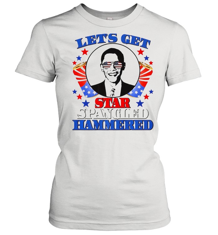 Star Spangled Hammered Funny Obama 4Th Of July Usa Gift Idea T-shirt Classic Women's T-shirt