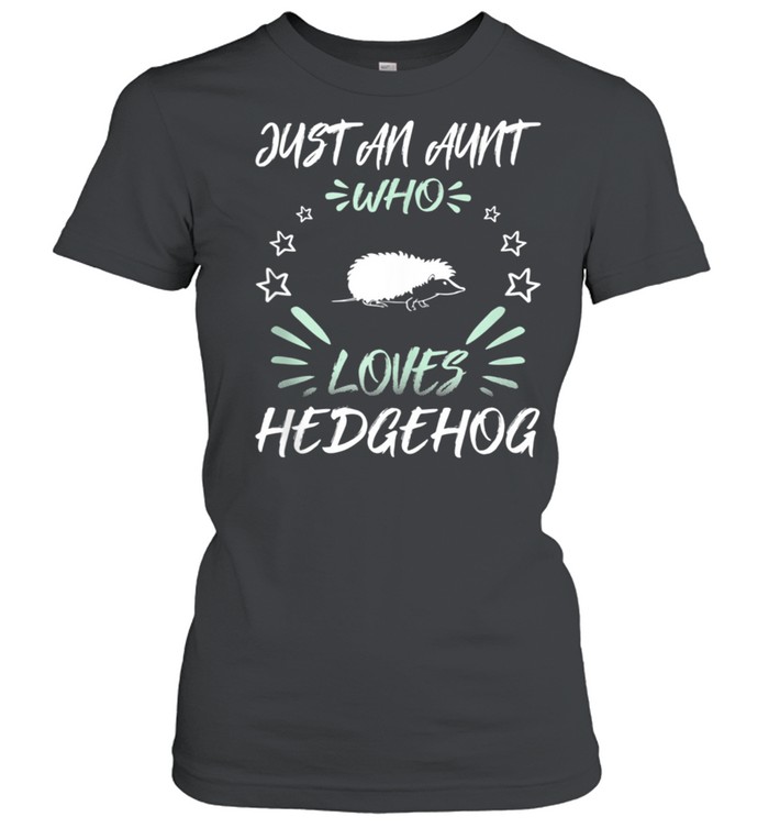Just An Aunt Who Loves Hedgehog shirt Classic Women's T-shirt