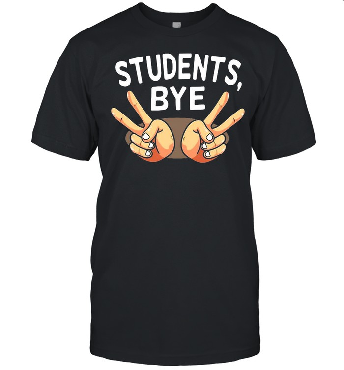 Last Day Of School Students Bye Peace Sign Teacher T-shirt Classic Men's T-shirt