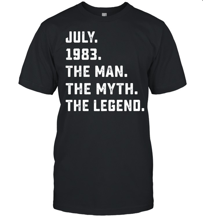 Man Myth Legend July 1983 38th Birthday 38 Years Old shirt Classic Men's T-shirt