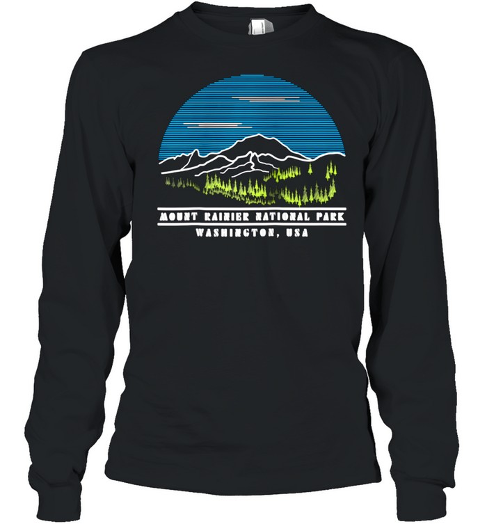 Mount Rainier US National Park Washington USA Nature shirt Long Sleeved T-shirt
