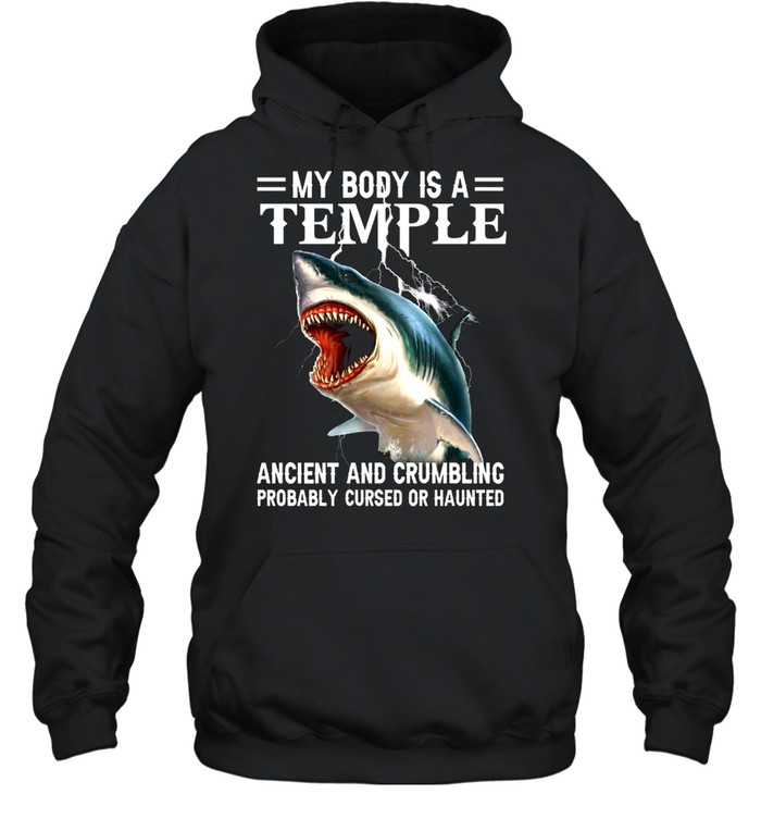 My Body Is A Temple Ancient And Crumbling Probably Cursed Or Haunted shirt Unisex Hoodie