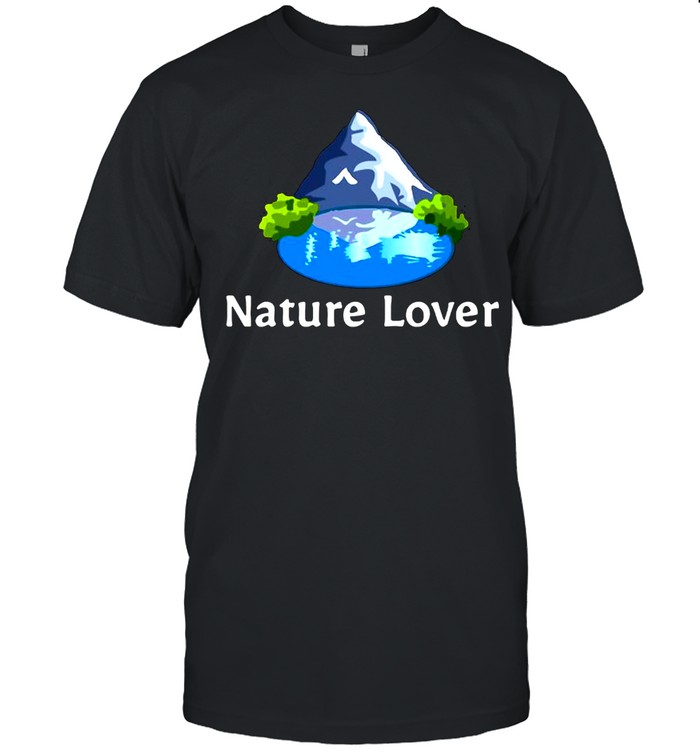 Nature Lover Mountain Lake Trees Hippie Environment T-shirt