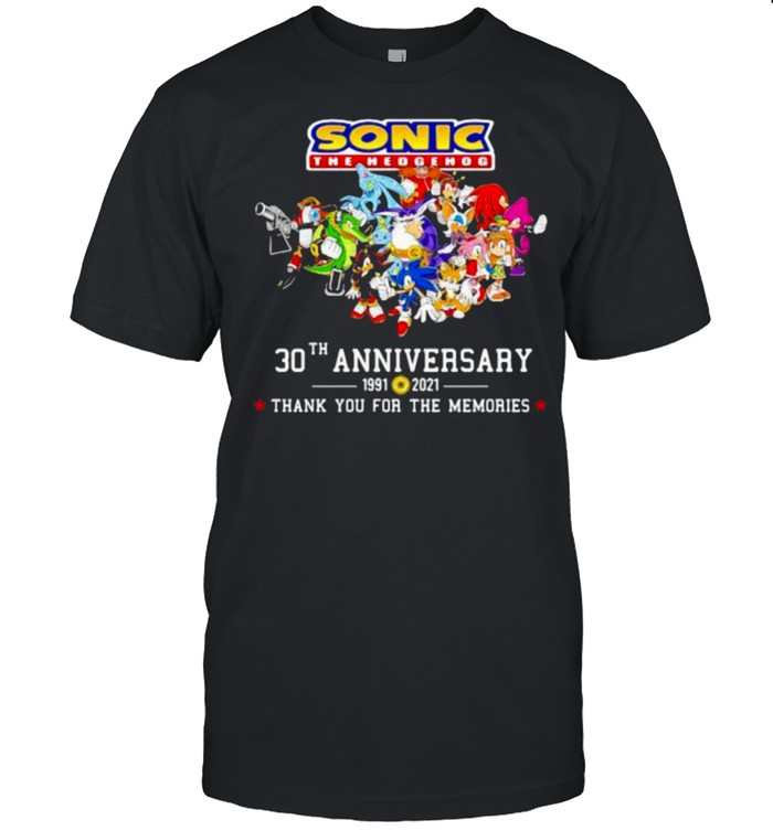 Sonic the Hedgehog 30th Anniversary THank You For The Memories  Classic Men's T-shirt
