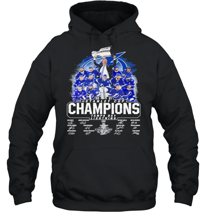 2021 stanley cup tampa bay lightning teams shirt Unisex Hoodie