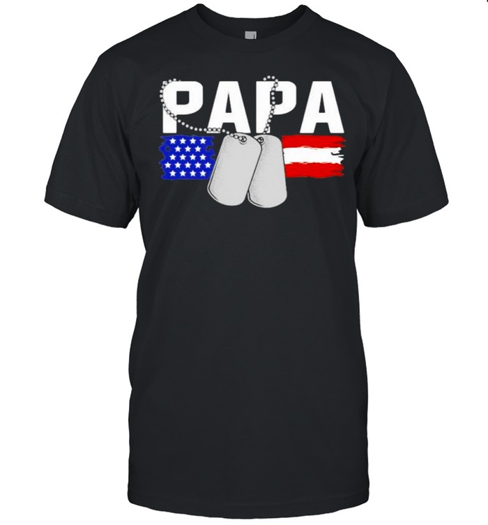 PApa American Flag Veteran Shirt