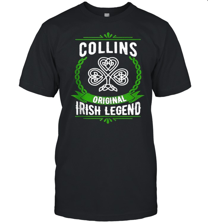 Collins Name Irish Legend Shamrock Green St. Patrick’s Day  Classic Men's T-shirt