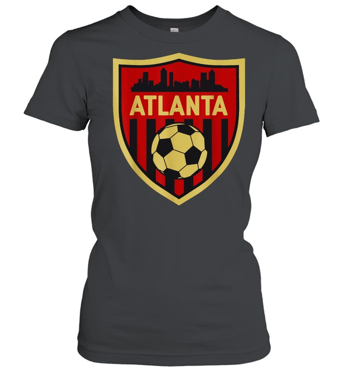 Atlanta Soccer Jersey Style Team Fan FC United Flag ATL shirt Classic Women's T-shirt