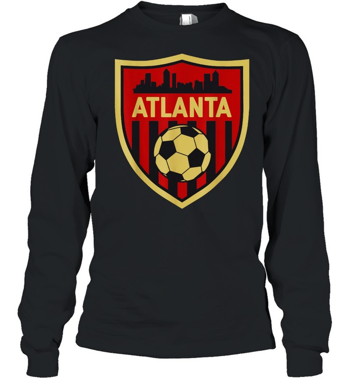Atlanta Soccer Jersey Style Team Fan FC United Flag ATL shirt Long Sleeved T-shirt
