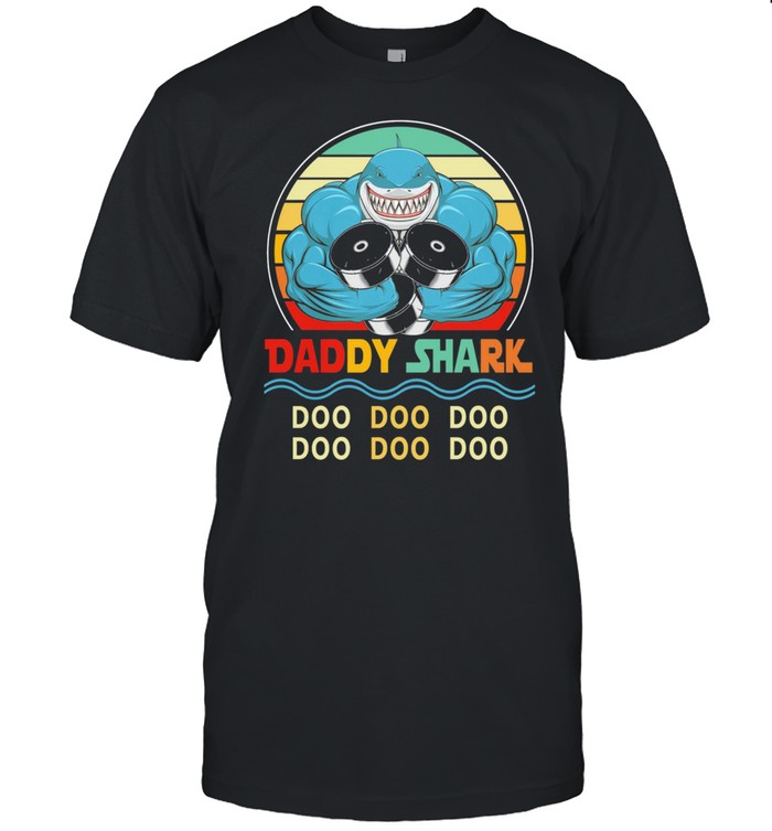 Daddy Shark Gymer Doo Doo Doo Doo Doo Doo Vintage Retro shirt Classic Men's T-shirt