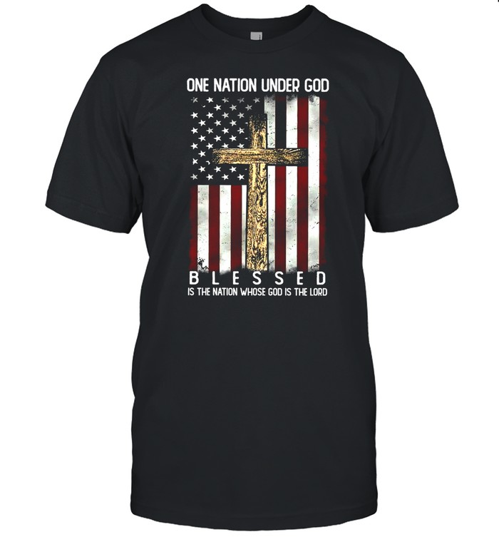 One nation under god blessed the nation whose is the lord shirt Classic Men's T-shirt