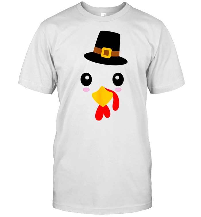 Turkey Face Thanksgiving Fall Joke Humor shirt