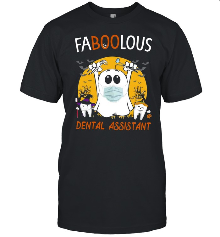 Faboolous Dental Assistant Halloween Witch T-shirt