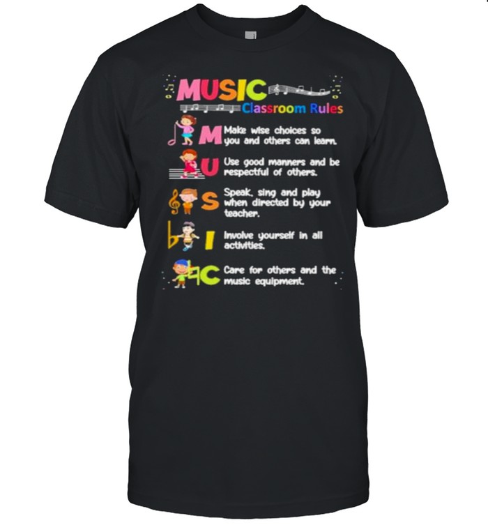 Premium music Classroom Rules Shirt