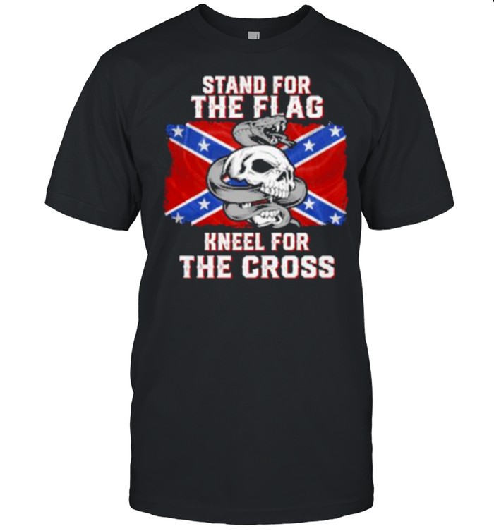 stand For The Flag Kneel For The Cross Skull Shirt