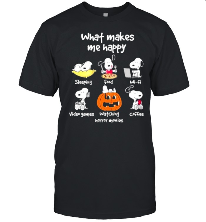 what Makes Me Happy Snoopy Shirt