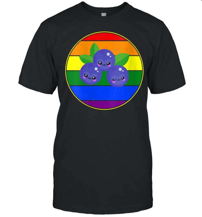 Blueberry LGBTQ Stuffn Rainbow Kawaii Fruit shirt